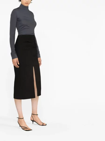 Πλισέ φούστα pencil Isabel Marant μαύρο