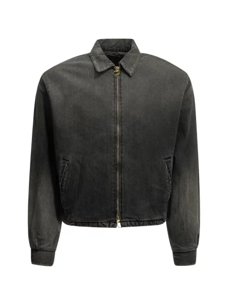 Geacă de blugi Kapital cu model paisley negru