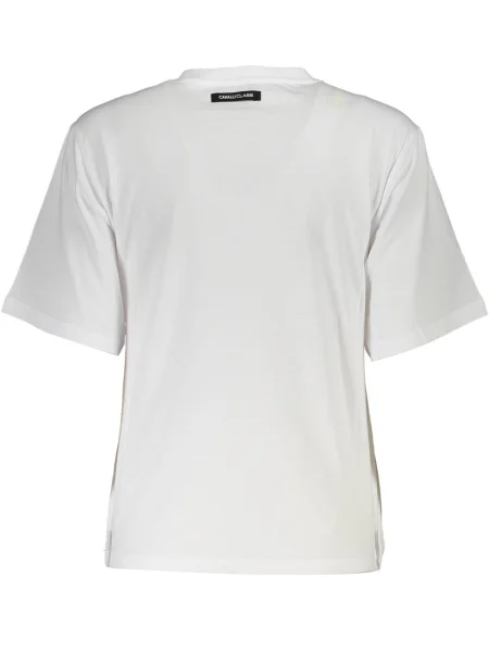 Tricou Cavalli Class scurt alb