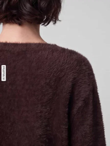 Sweter w kroju regular fit z dodatkiem Garcia