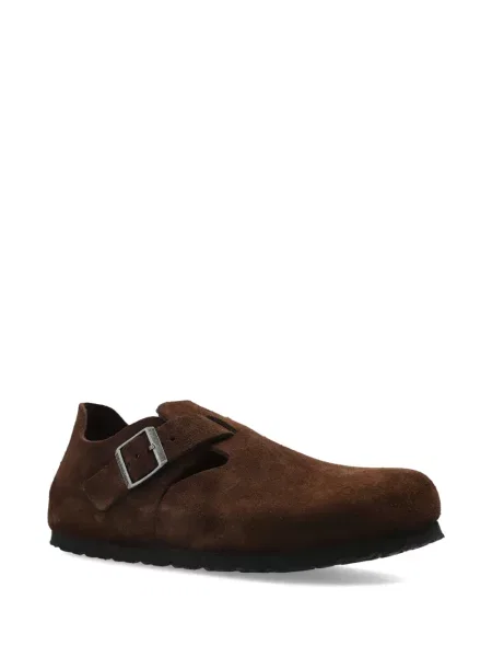 Sandale Birkenstock din piele de căprioară maro
