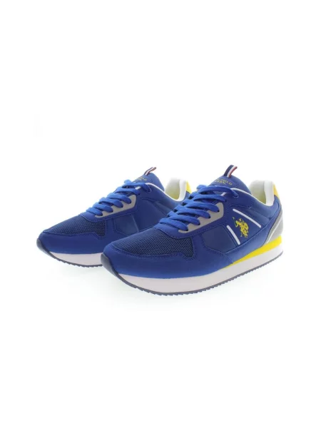 Sneakersy U.s Polo Assn. skórzane niebieskie