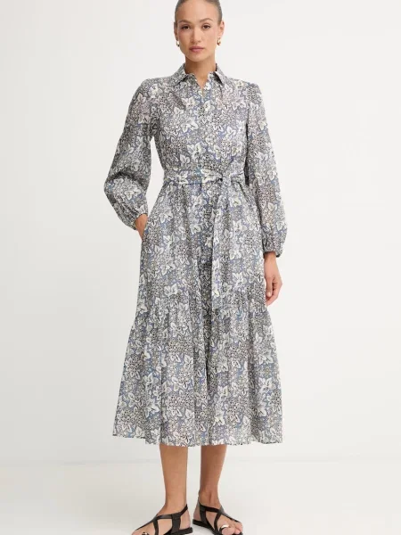 Weekend Max Mara rochie de vară din OBOLI albastru