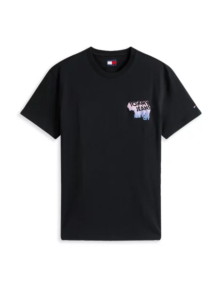 Tommy Jeans Tricou Stack Backprint negru