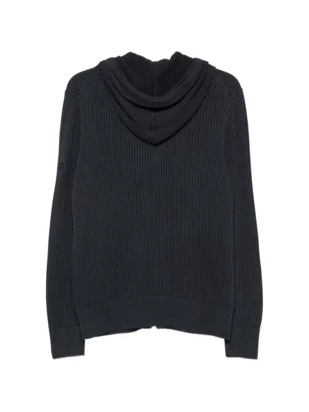Πλεκτό hoodie Marc O'polo με κορδόνι μπλε