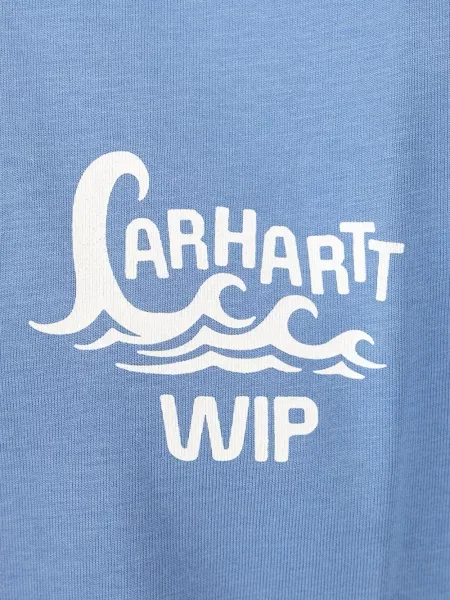 Tricou Carhartt Wip cu imagine albastru