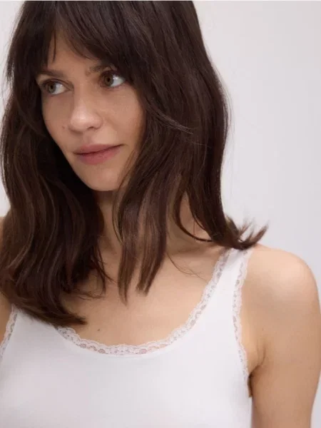 Koszula Reserved koronkowa biała