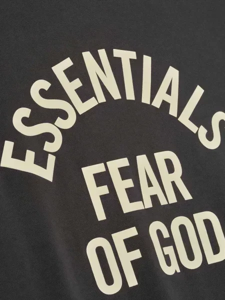 Тениска Fear Of God Essentials с кръгло деколте сиво