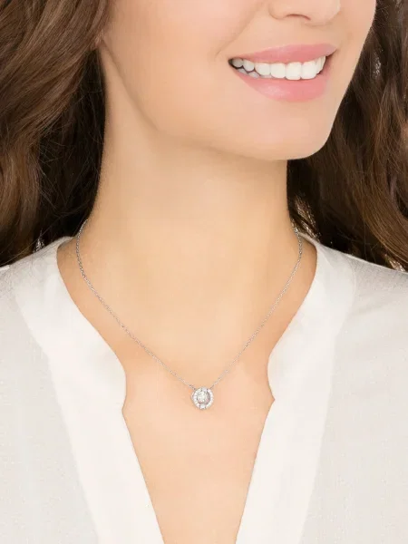 Palton Swarovski argintiu