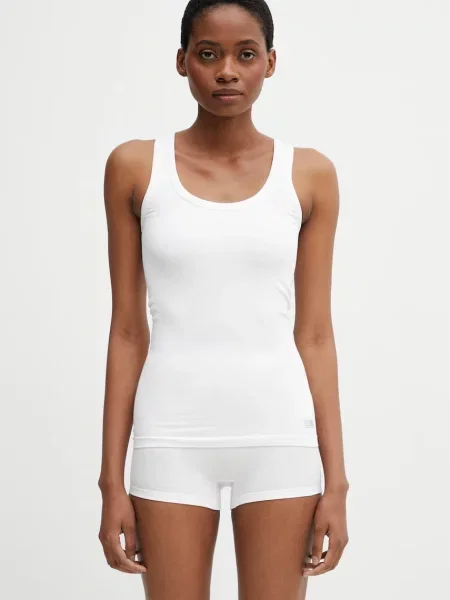 Maison Margiela top dámsky s bavlnou biela