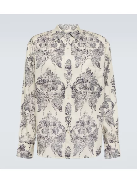 Cămașă Commas de mătase bej