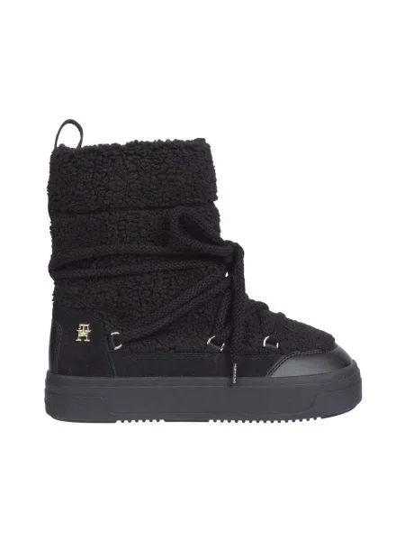 Bőr félcipő Tommy Hilfiger fekete