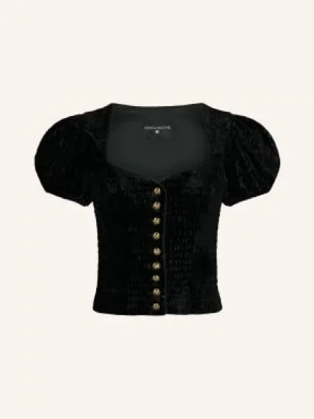Bluzka Kinga Mathe z gorsetem czarna