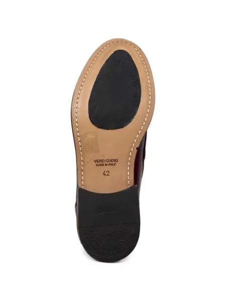 Pantofi loafer Sangue din piele roșu