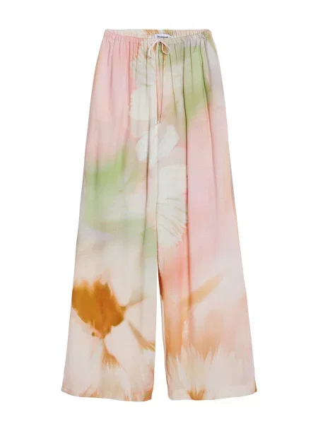 Desigual Pantaloni verde deschis / portocaliu mandarină / roz alb