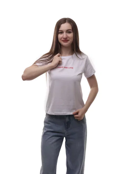 Футболка STREAM віскоза/поліестер білий