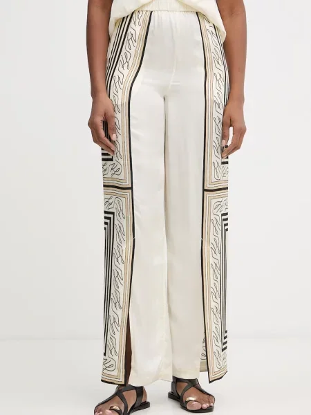 Karl Lagerfeld hlače viskozne bež