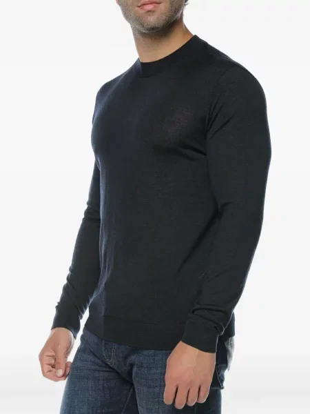 Pulover Emporio Armani tricotate albastru