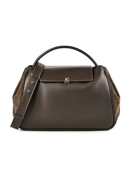 Coccinelle torebka crossbody skórzana zielona