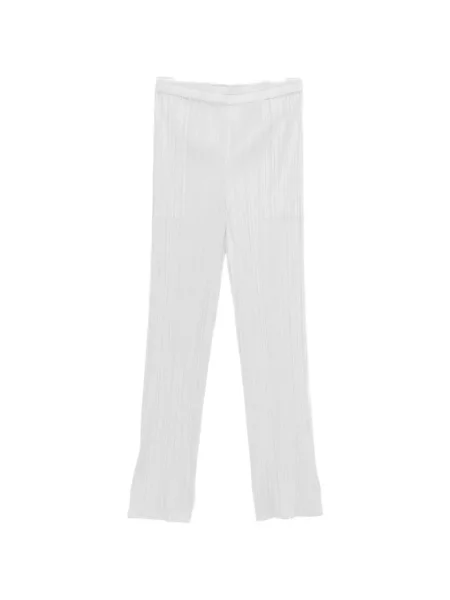 Kalhoty Pleats Please Issey Miyake šedé