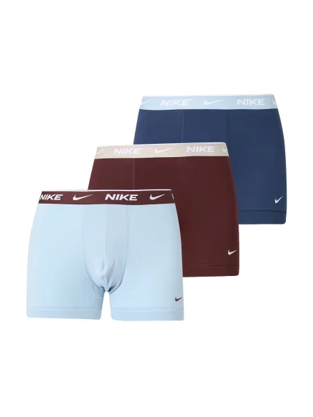 NIKE Underwear Chiloți sport Everyday albastru deschis / albastru închis / roșu burgundy alb