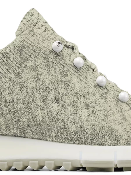 Sneakerși Jimmy Choo cu perle gri