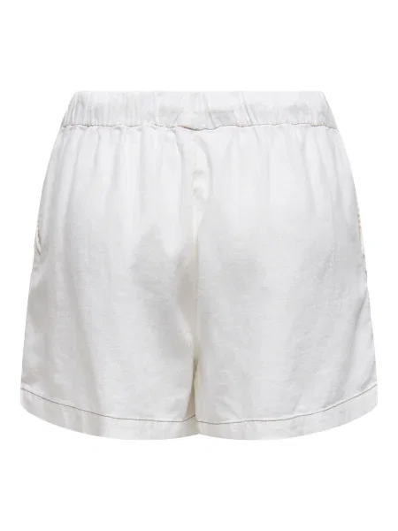 ONLY Pantaloni ONLCARO' alb