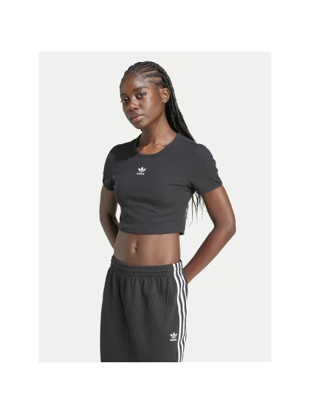 Adidas Majica Essentials Slim Fit črna