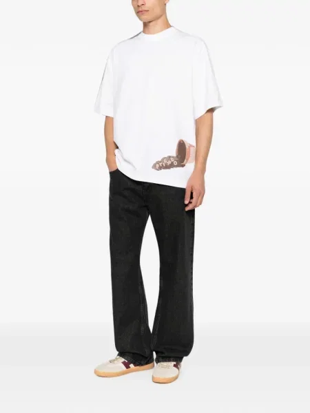 Tricou Axel Arigato cu imagine alb