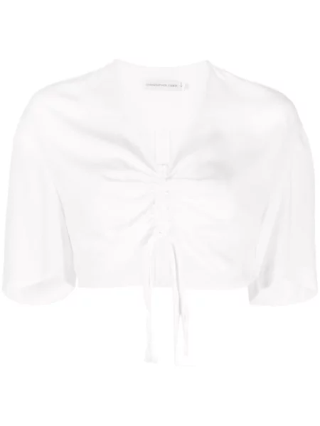 Top Christopher Esber cu cordon alb