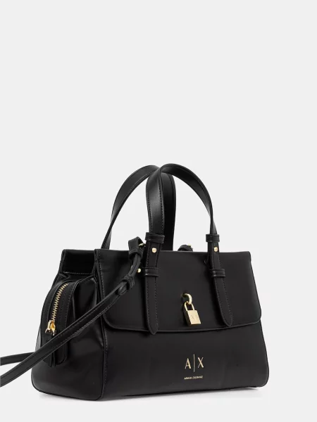 Rucsac Armani Exchange din piele negru