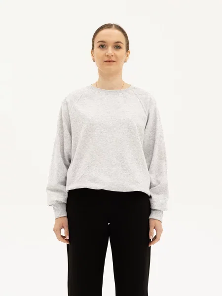 Кофти та светри Fruit of the loom Lightweight raglan sweat бавовна/поліестер сірий