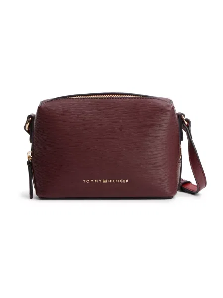 TOMMY HILFIGER Geantă de umăr vin roșu