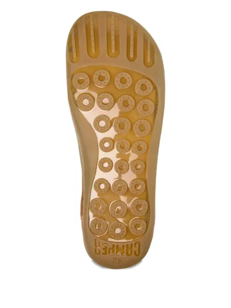 Sneakerși Camper cu șireturi din piele de căprioară maro