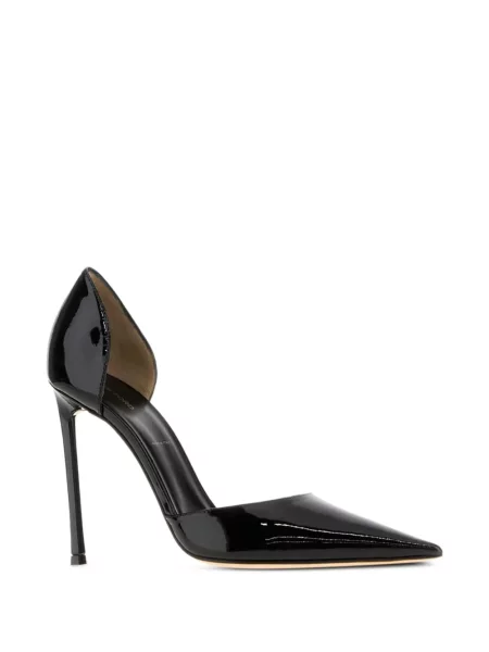 Pantofi cu toc Tom Ford din piele de lac negru