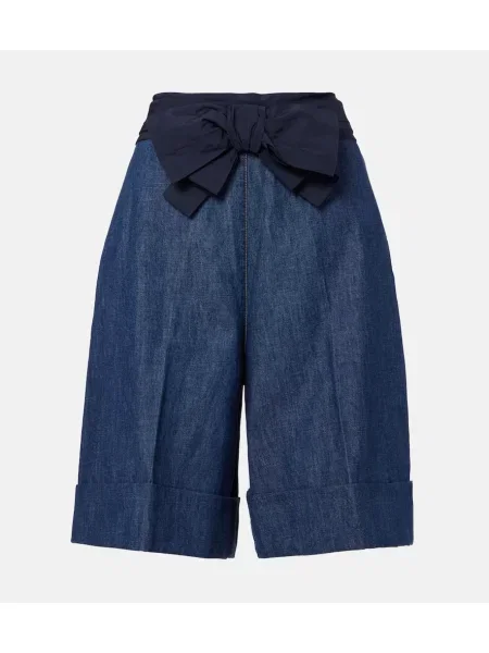 Bermudy Valentino z kokardką niebieskie