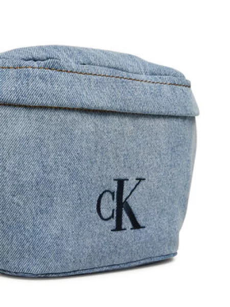 Torba za okoli pasu Calvin Klein Ckj Denim Waistbag Svetlo modra
