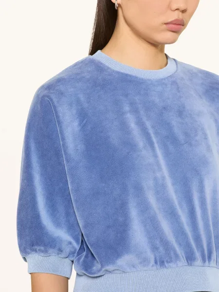 Herrlicher Tričko Nickishirt Pauli S Rukávy modrá