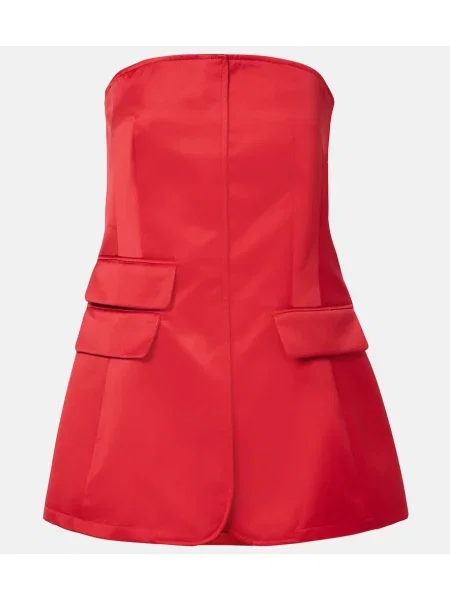 Satynowy top The Frankie Shop czerwony