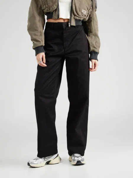 Dr. Denim Pantaloni Hill negru alb