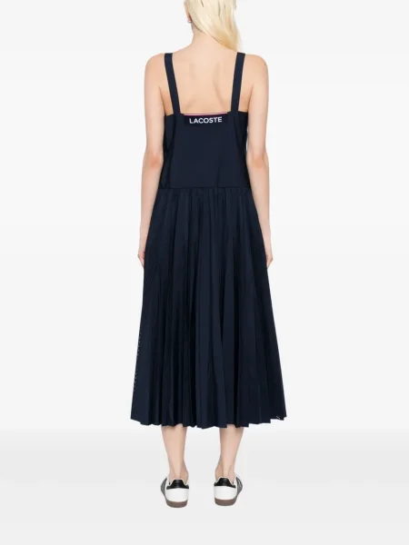 Rochie Lacoste plisată de costum albastru