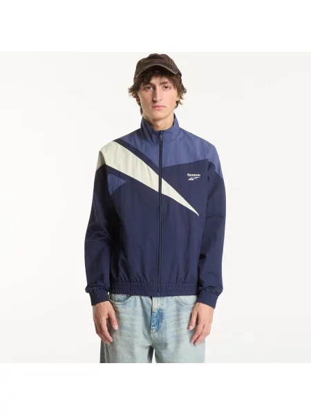 Jachetă Reebok Vector Track Top Vector Navy/ Legacy Blue/ Linen M albastru