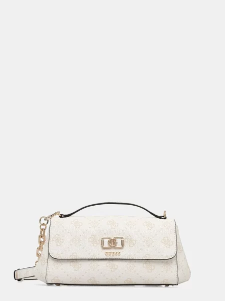 Guess geantă crossbody pentru femei cu imitație de piele EMELIE alb