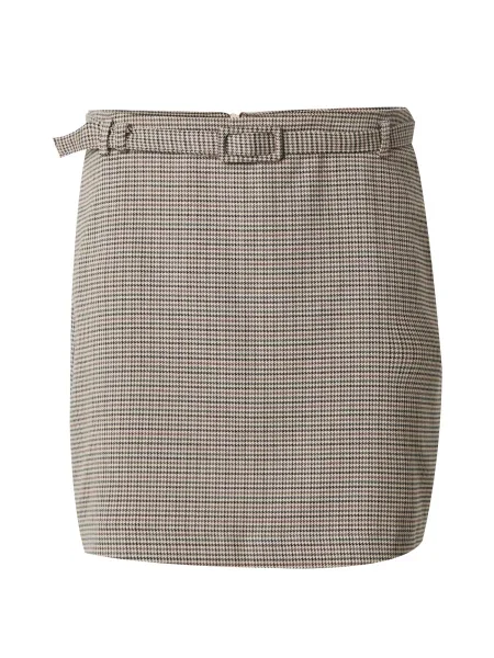 JDY Fustă JDYTHORA bej închis / maro / verde închis negru