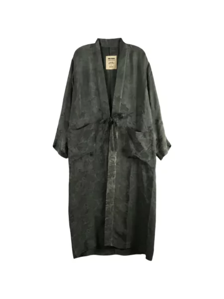 Jacquard kabát Uma Wang nyakkendővel zöld