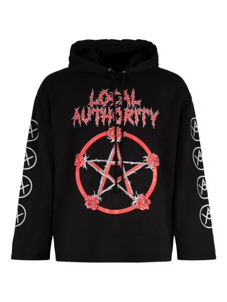 Hoodie Local Authority με σχέδιο μαύρο