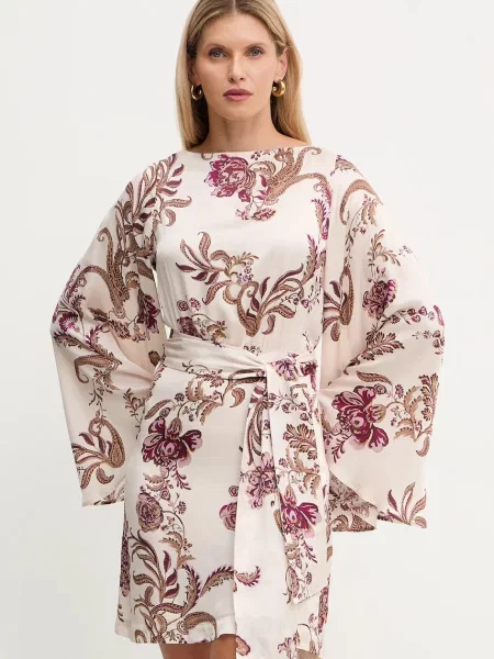 Marciano Guess sukienka LOREDANA mini prosta beżowy