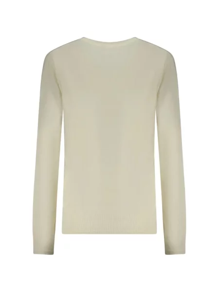 Pulover North Sails cu decolteu rotund alb