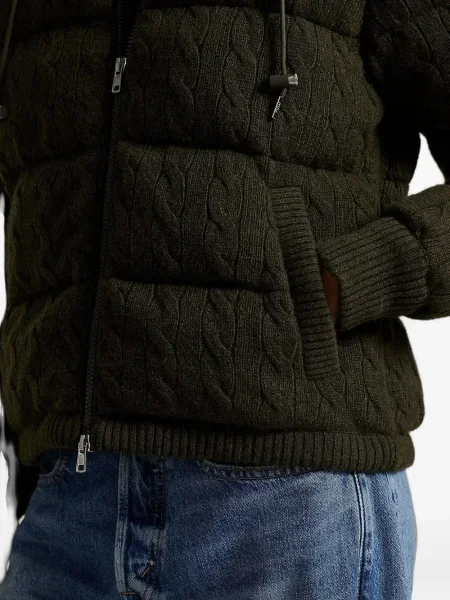 Флийс риза Polo Ralph Lauren с качулка с катарама синьо