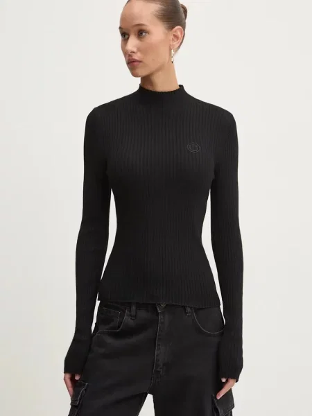 HUGO BLUE Sweter Sarmie Kobiety jednolity S czarny